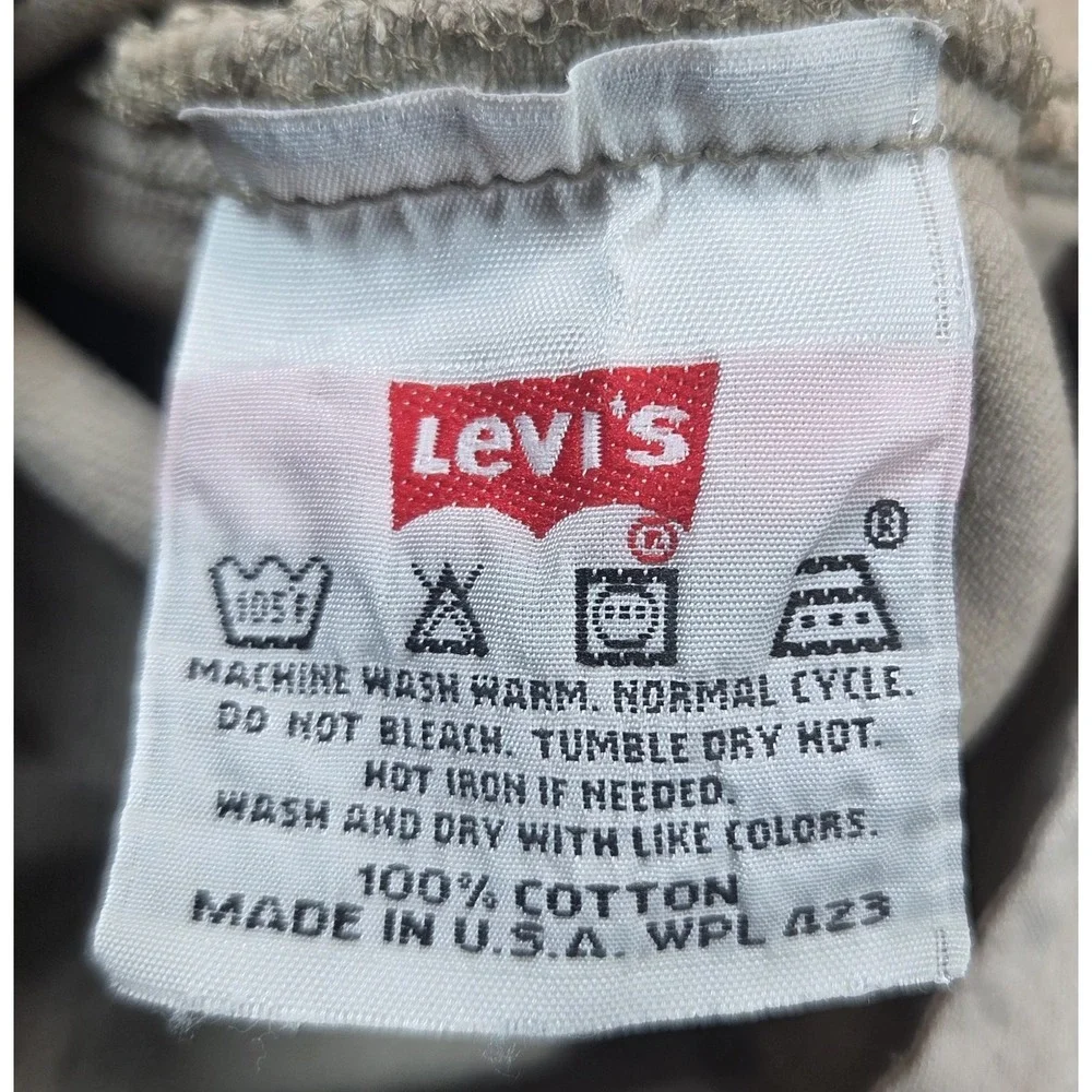 Levis 501xx Jeans Mens 38x34 Beige USA Button Fly